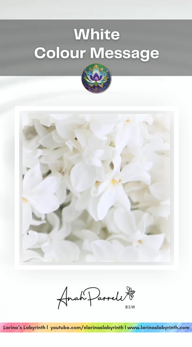 Power Of White. Colour Healing; color healing, colour messages, 