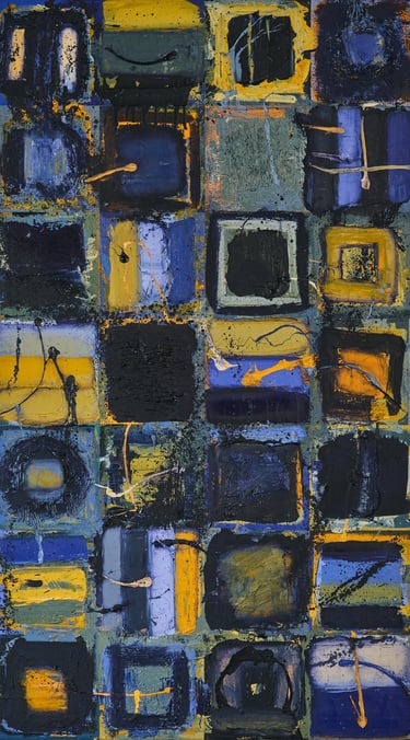 Modern Art Oil Painting by Henk Tieten Contradictions nr 2