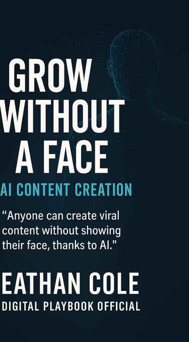 AI Content Creator ebook - how to grow online without showing your face, Digital Playbook Official
