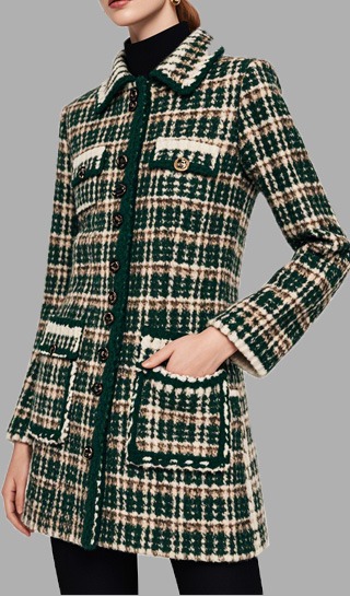 Chanel style fabrics, Chanel inspired fabrics, woolen tweed fabrics