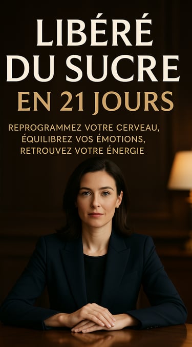 Arrêtez le sucre sans frustration ni rechute. Programme premium 21 jours, outils neurosciences + émo