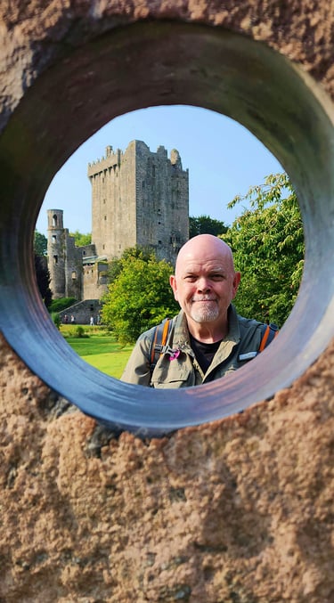The Pirate through a lens at Blarney Castle in Ireland