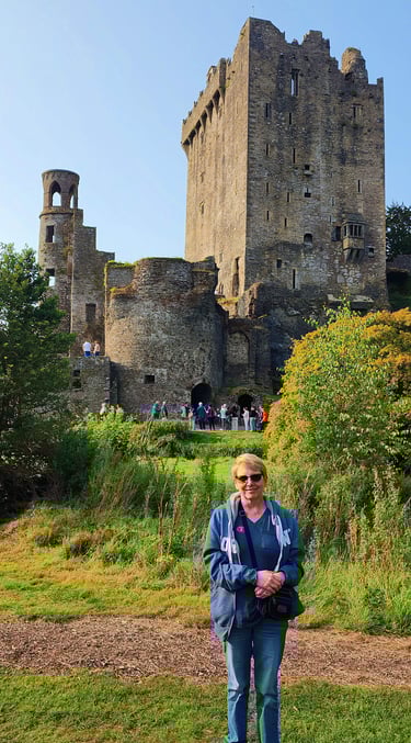Lady at Blarney Castle in Ireland