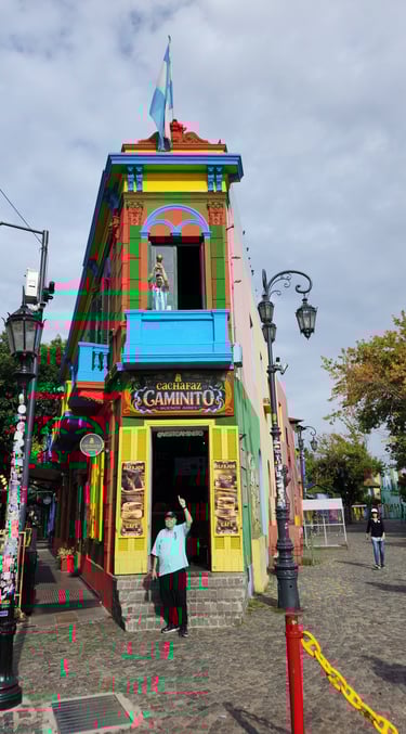 The Pirate celebrates a soccer win in Buenos Aires, Argentina