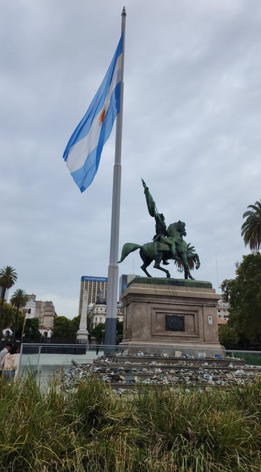 Momument for General Manuel Belgrano in Buenos Aires, Argentina