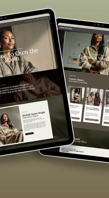 Beautifully designed website and sales funnel