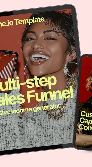 Multi Step sales funnel template for systeme.io