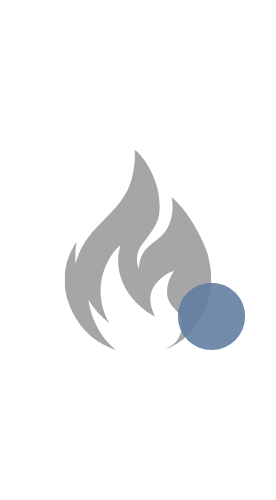 alt="Flame icon representing fire damage repair and smoke odor removal"