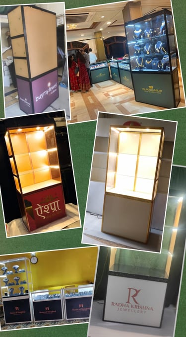 Easy to carry  3 direction folding towers for jewelry necklace display