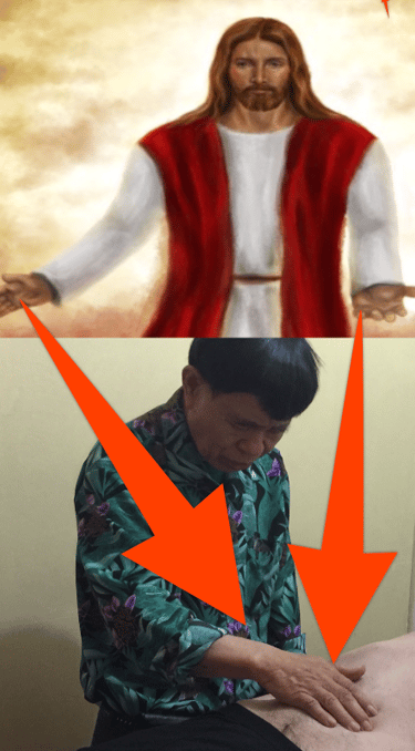 Laurence channels Jesus when healing