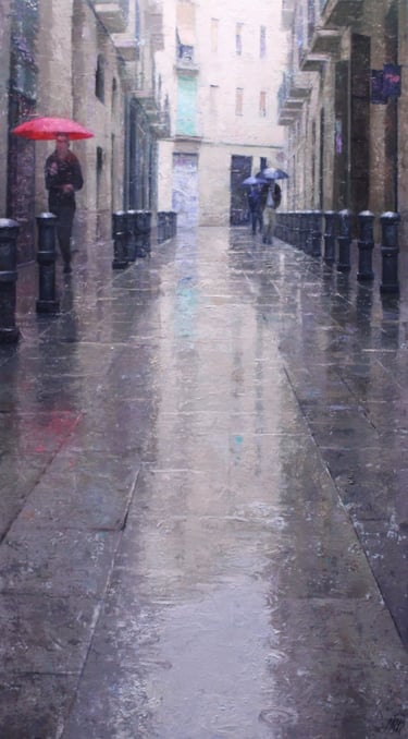 THE NARROW STREET REFLECTION 110 X 61