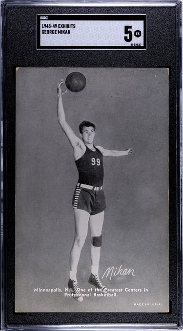 1948 Exhibits Supply Co George Mikan Card SGC 5