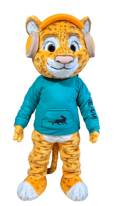 fabricacion de botarga para empresas leopardo