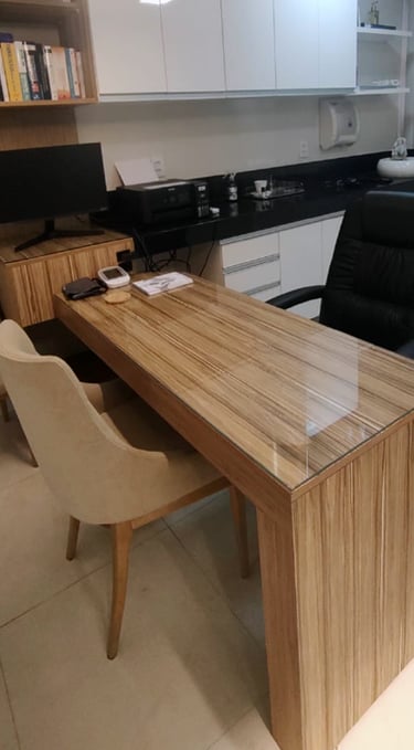 Mesa do profissional psicologo ou nutricionista