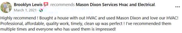Testimonial 2: Would highly recommend and use again
