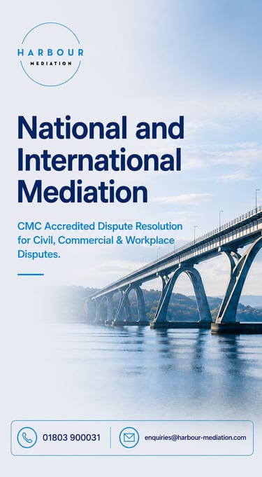 UK and international dispute resolution from Harbour Mediation