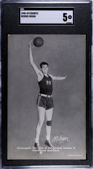 1948 Exhibits Supply Co George Mikan Card SGC 5