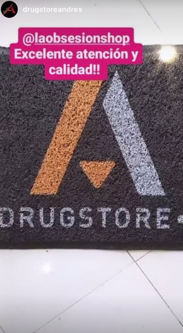 Felpudo personalizado con logo mayorista drugstore