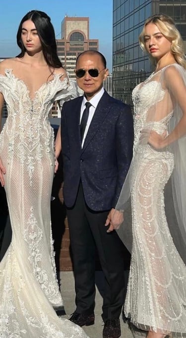fashion week hair and makeup featuring Jimmy Choo bridal