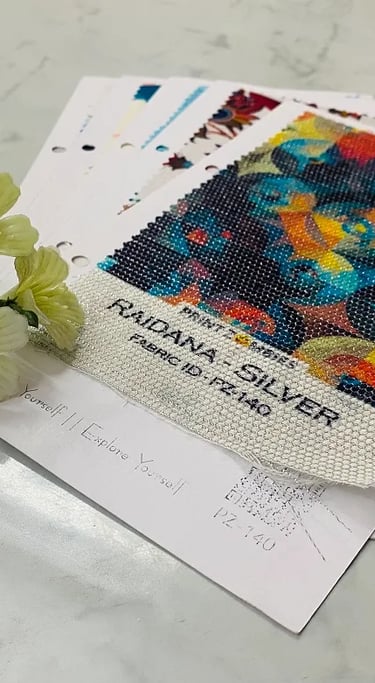 Designer fabric for Digital Prints by Print Zombies
