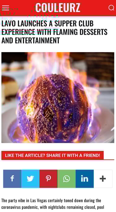 flaming dessert tartufo