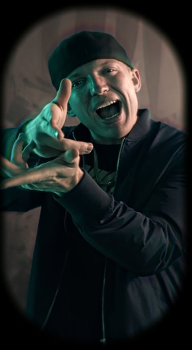 Rapper JCoast live performance photo for BrandNests social media marketing and video content campaig