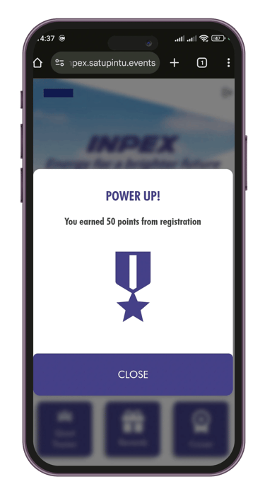 Real-time point tracking notification and automated scoring on smartphone screen