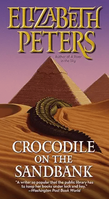 Book Cover - Crocodile on the Sandbank by Elizabeth Peters