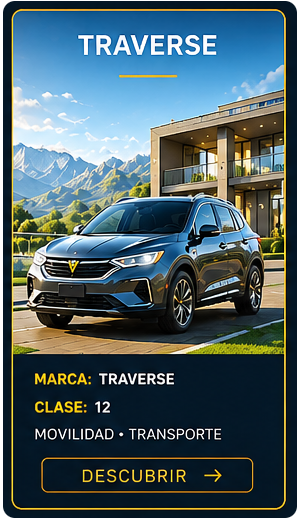 Identidad comercial Traversé para vehículos, movilidad y transporte.