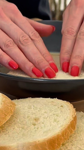 Let the Bread Absorb the Mixture on Both Sides