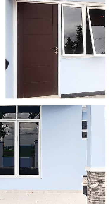 Pintu Solid Wood Panel untuk proyek LANUD Surade - Sukabumi, Jawa Barat