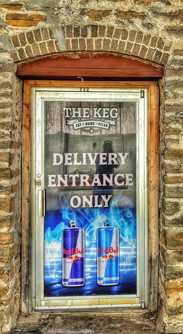 Alley door in the Wisconsin Dells