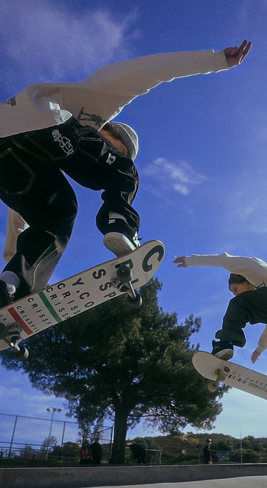 Fashion shoot for Crisspy.co skate brand created by BrandNests creative marketing agency.