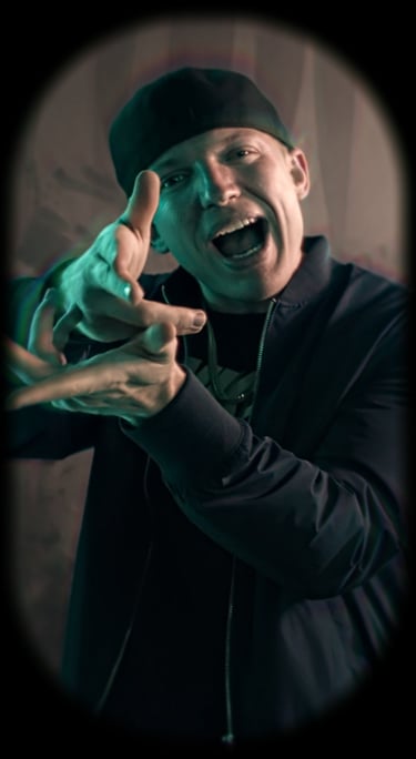 Rapper JCoast live performance photo for BrandNests social media marketing and video content campaig