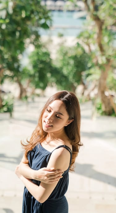 natural light portrait at apurva kempinski bali nusa dua