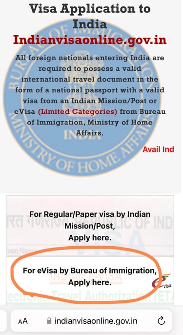 Dónde sacar la visa de turista para India