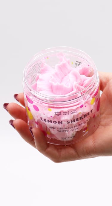 Savon à la crème fouettée à la limonade rose pas cher