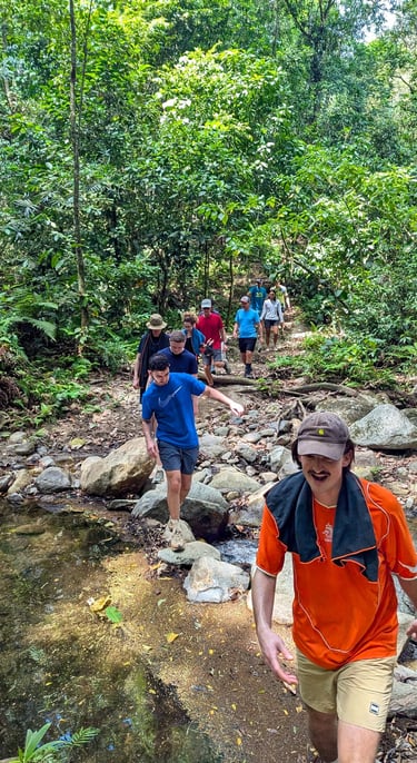 Exploring the rivers during the 3 Day Alternative Lost City Trek