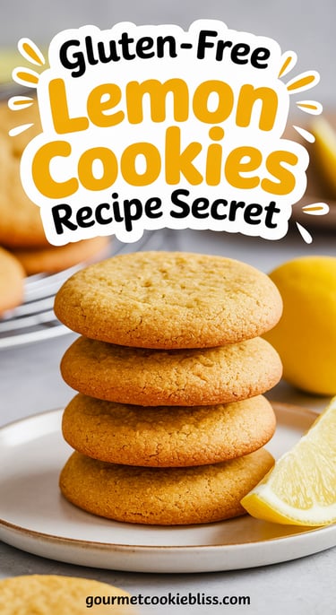 Gluten-free lemon cookies recipe, best gourmet cookie recipes, soft citrus cookies