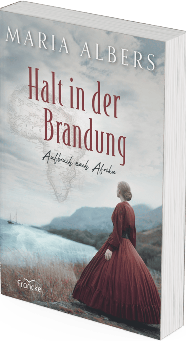 Buch cover vom Roman "Halt in der Brandung" von Maria Albers