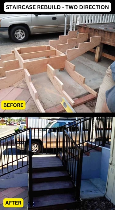 General contractor staircase rebuilds in Clovis, CA