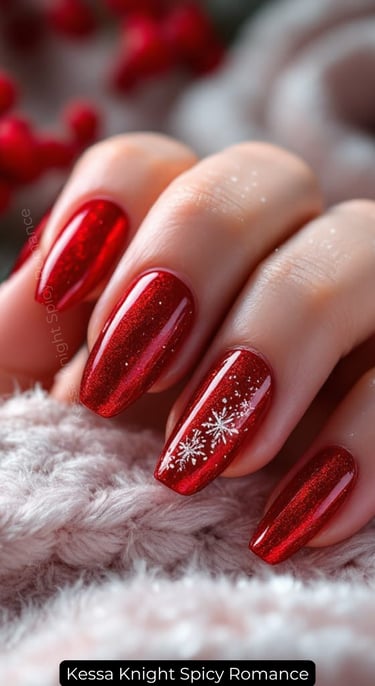Nails by Kessa Knight. Winter nail colors cozy romantic aesthetic list