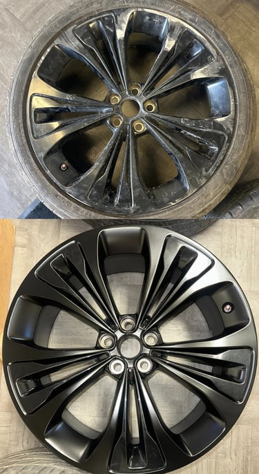 Before And After Curb Rash Repair