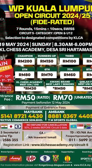 2024/25 WP Kuala Lumpur Open Circuit - Circuit 5. Malaysia Chess Tournament 