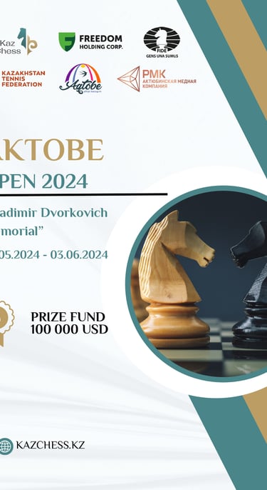 Kazakhstan Chess Aktobe Open 2024 - Vladimir Dvorkovich Memorial. International Chess Tournament