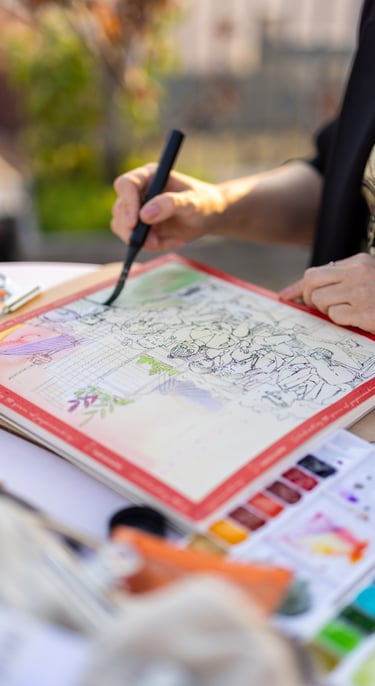 Live-zeichnen buchen Schnellportrait für Firmenveranstaltungen, Fashion und Beauty Events Firmenfeiern zur Kundenbindung