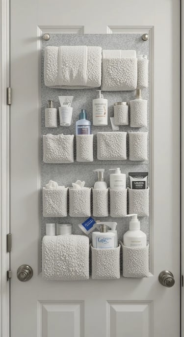 Over The Door Towel Rack Bathroom Behind Door