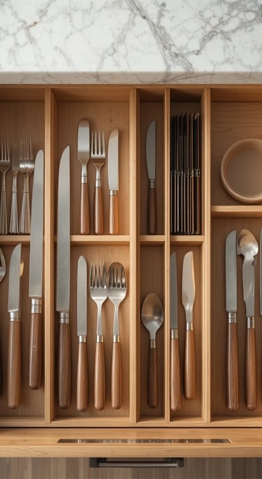 Purawood Kitchen Drawer Organizer