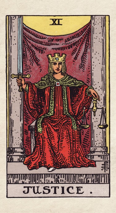 Justice: Represents fairness, truth, and taking responsibility.