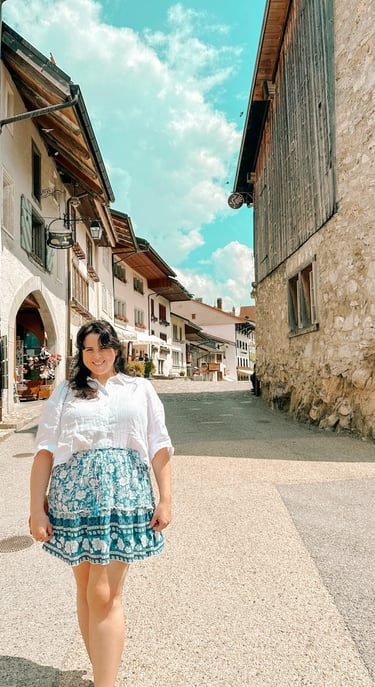 lindsay emerson in gruyeres switzerland